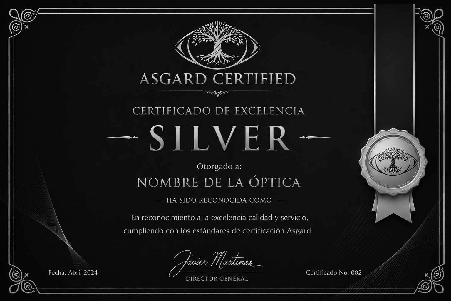 Certificado Asgard Silver